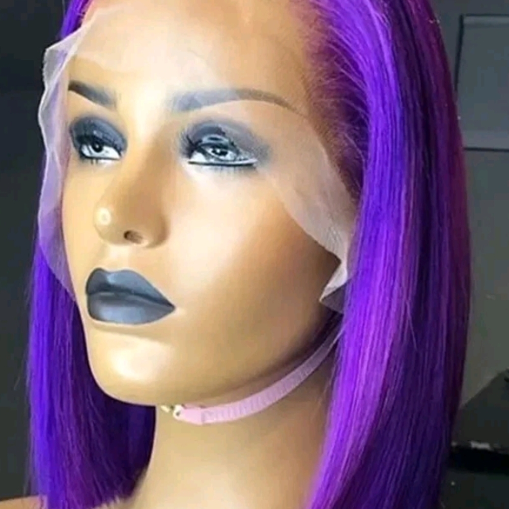 Vibrant Purple Lace Front Wig
